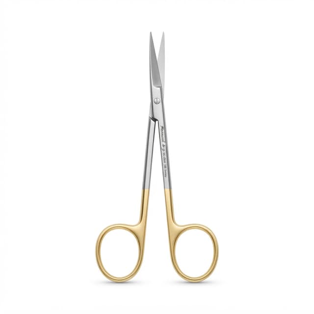 Ciseaux Iris — CISEAU IRIS COURBE 11.5CM CARBURE DE TUNGSTENE (TC)