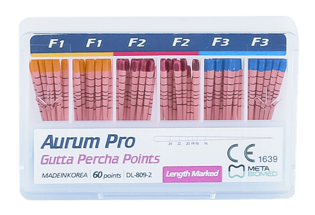 Cônes de gutta-percha Aurum Pro — Meta Biomed