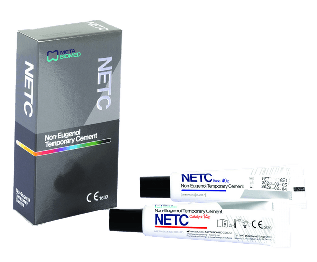 NETC Meta Biomed — ciment de scellement provisoire sans eugénol