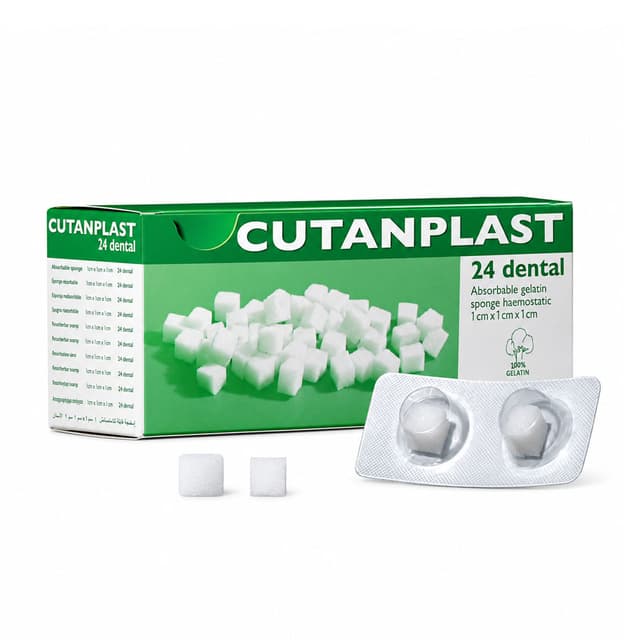Cutanplast Dental — 24 cubes de 10 × 10 × 10 mm